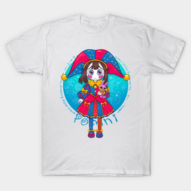 Pomni The amazing Digital Circus T-Shirt by Draw For Fun 